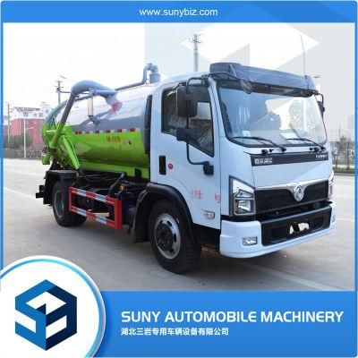 8000L High Efficiency Sewer Working Jetting Vacuum Fecal Sewage Suction Truck for Sale