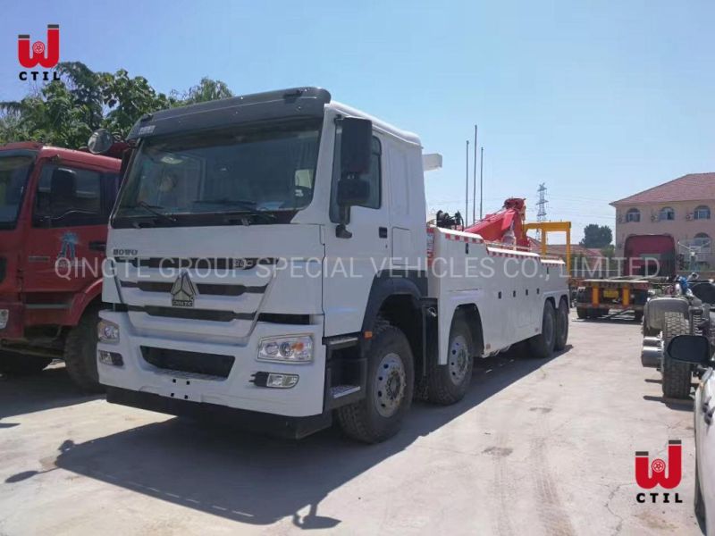 HOWO 50 Ton Recovery Truck Wrecker Tow Truck Rotator