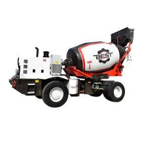 3.6cbm China Brand High Efficiency Heavy Duty and Self Loading Concrete Mixer with Pump