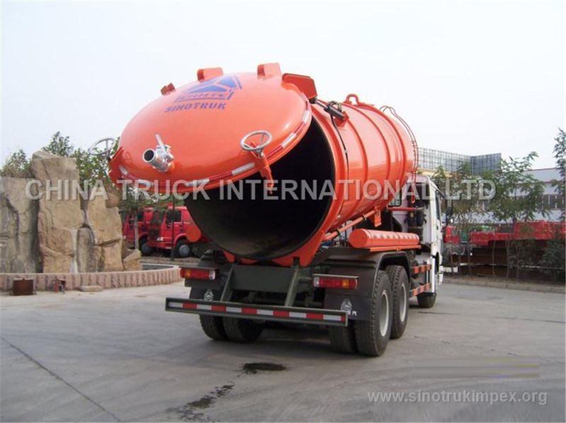 China New MID 4X2 Drive Suction Sewage Garbage Truck
