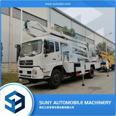 4X2 Light Duty Dongfeng Diesel 120HP Rhd 22m 24m 26m Aerial Platform Truck