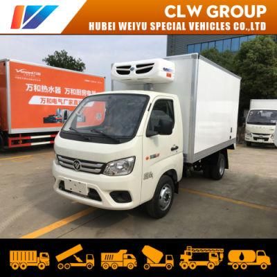 Foton Cold Room Frozen Food Delivery 4*2 Freezer Box Truck