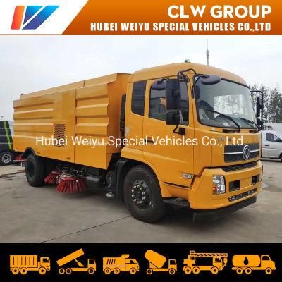 10tons Road Sweeper Truck 8cbm Dust Bin 4cbm Water Tanker Vacuum Dongfeng Road Cleaning Truck