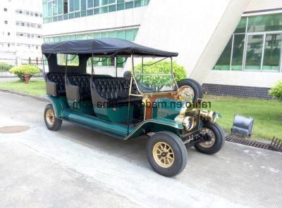 CE Approved Vehicle 8 Seaters Electric Golf Cart Retro Classic Car