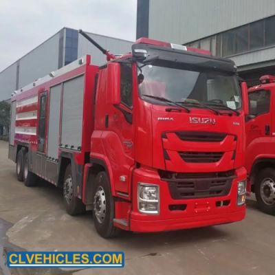 ISUZU 8X4 460HP Powder Fire Truck with Extra Crew Room