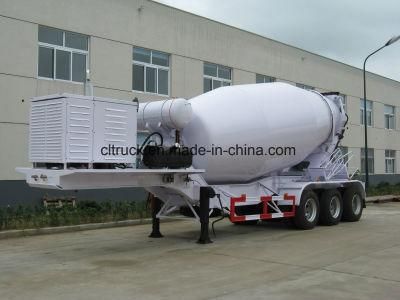 3 Axles 30 Tons 50 Tons Cement Tanker Trailer Bulk Mixer Truck Semi Trailer