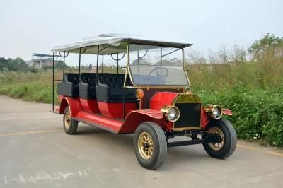 Sightseeing Car 11 Person Luxury Antique Classic Tourist Shuttle Car