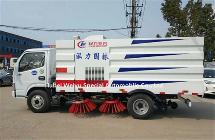 Dongfeng Brand Four Brushes Broom Vacuum Road Sweeper 8cbm 8000liters 8L Sweeper Truck