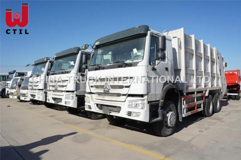 Compressed Garbage Truck 336HP Sinotruk 6X4 Garbage Truck