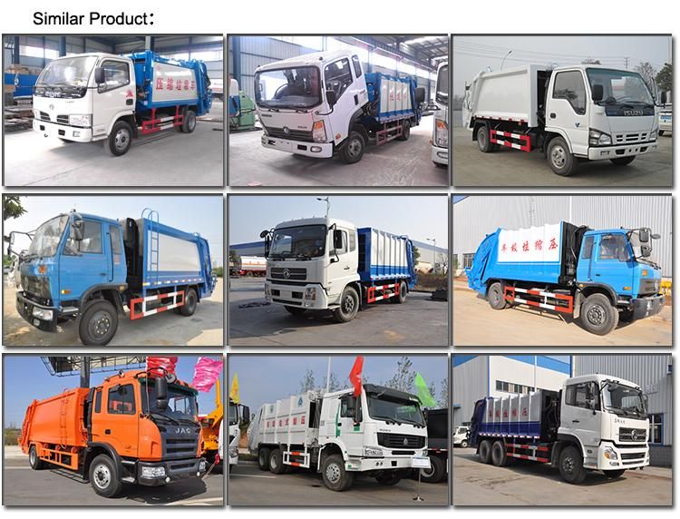 New Design Dongfeng 8000L Compression Garbage Truck for Sale