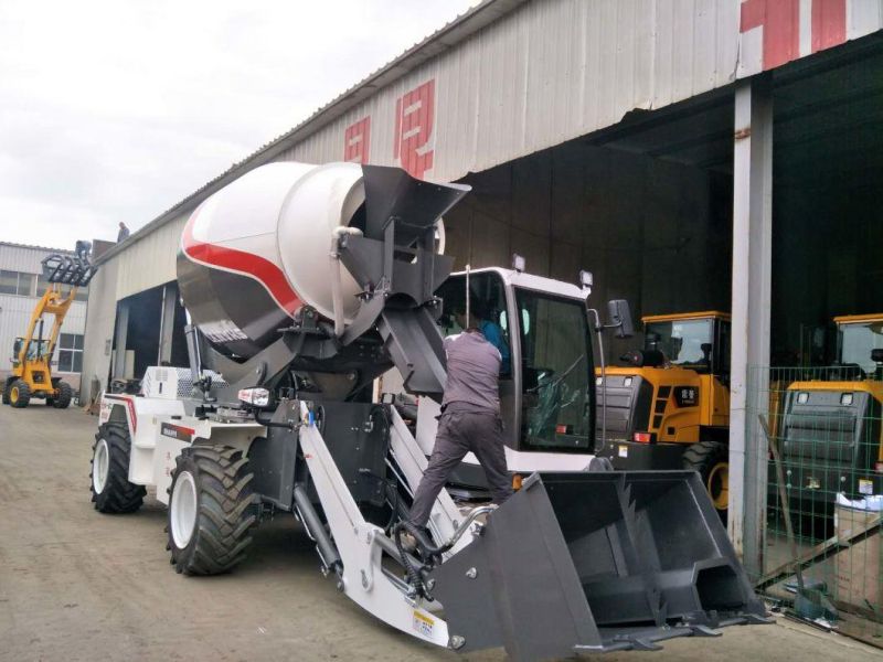 Factory Direct Sales New Model 4.0m3 Self Loading Concrete Mixer Truck