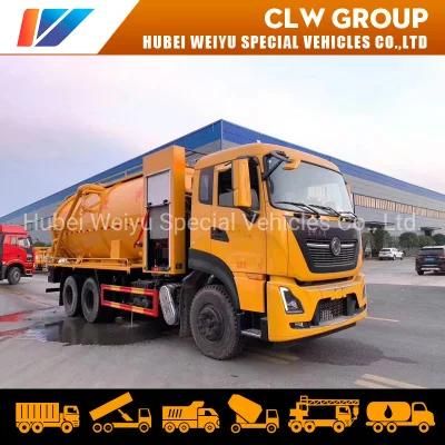 Dongfeng Kinland 6X4 15000 Litres Vacuum Sewage Suction and High Pressure Cleaning Truck