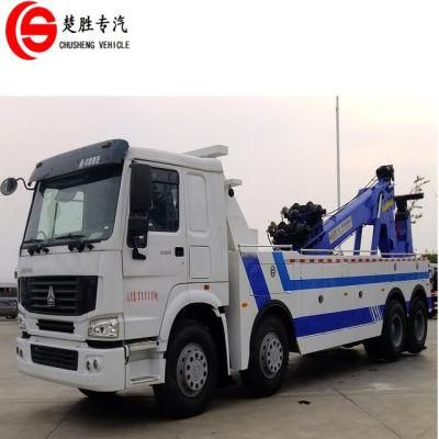Heavy Duty 8X4 50tons HOWO Road Recovery Towing Truck