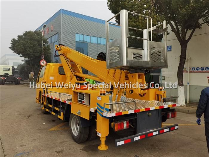 Jmc 21meters Telescopic Aerial Platform Truck Man Lift Working Truck for Street Light Repair