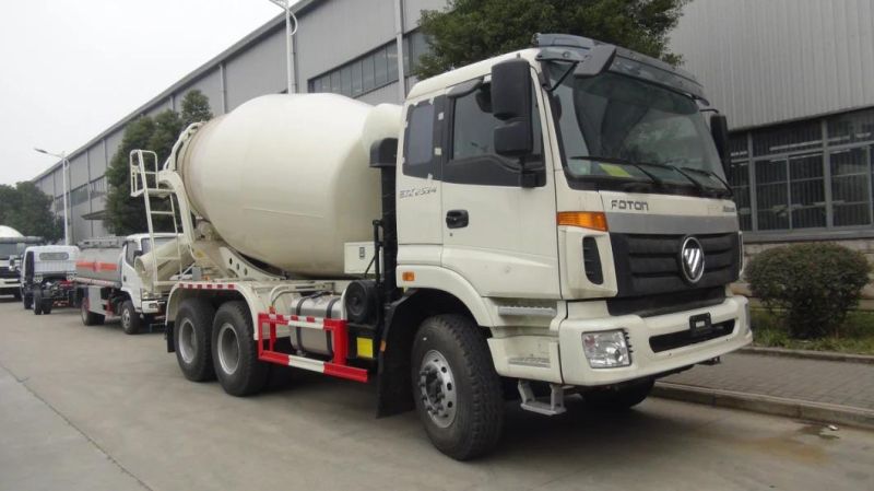 Foton 10 Cubic Meters 12cbm Concrete Mixer Truck Cement Transportation Concrete Pump Machine Construction Machinery