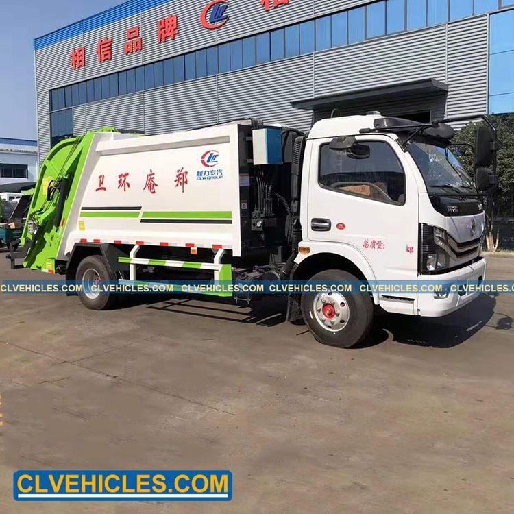 Chinese Factory Dongfeng Small Rubbish Disposal Truck Rubbish Compressed Trucks
