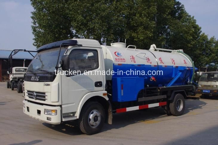 High Pressure Combined Suction and Jetting Sewage Cleaner 8m3 Vacuum Sewer Cleaning Truck