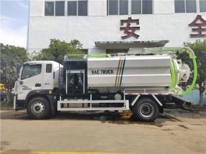 12 Tons Foton Vacuum Sewer Cleaner 12cbm Sewerage Vacuum Sucker for Sale