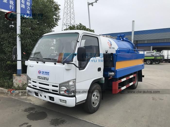 Isuzu 5000L 5cbm Sewage Vacuum Pumper Truck