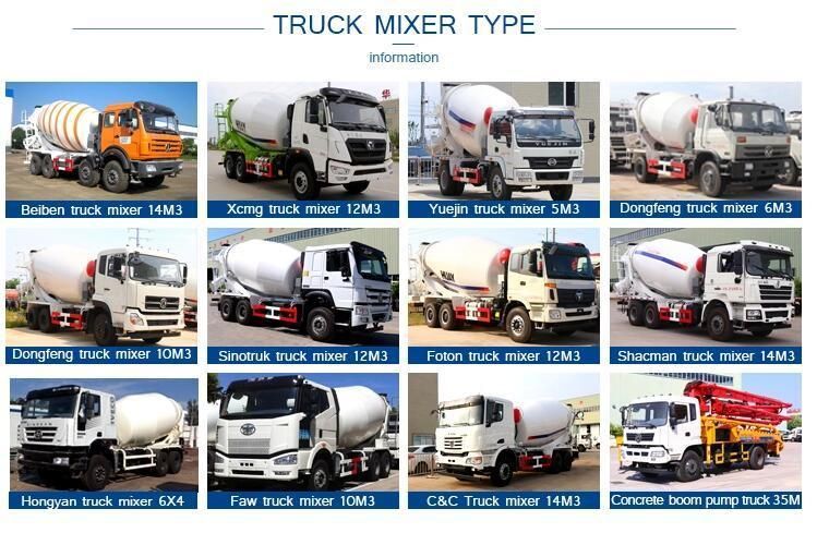 Isuzu 6X4 Concrete Mixer Truck 10m3 10cbm Cement Delivery Tank Mixer Trucks