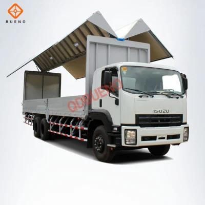 Customized Aluminum Wing Van Truck Body for Hino Mitsubishi Man Fuso Semi-Trailer Truck