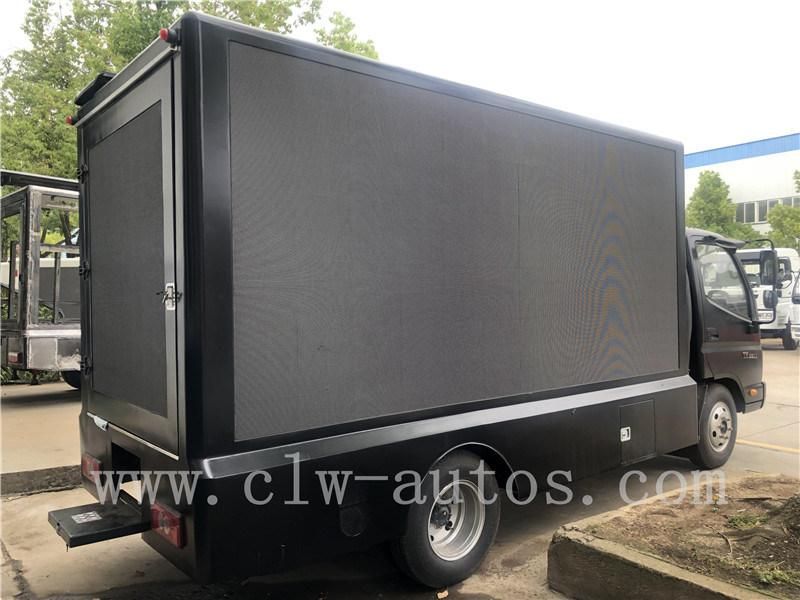 Foton Aumark 4X2 Mobile Digital Advertising Truck P4/P5/P6 LED Screen Full Color Display Truck