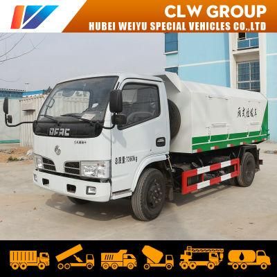 Hot Sale Dongfeng 5cbm/5000liters Hydraulic Self-Loading Discharging Sealed Compressing/Compactor Garbage Truck