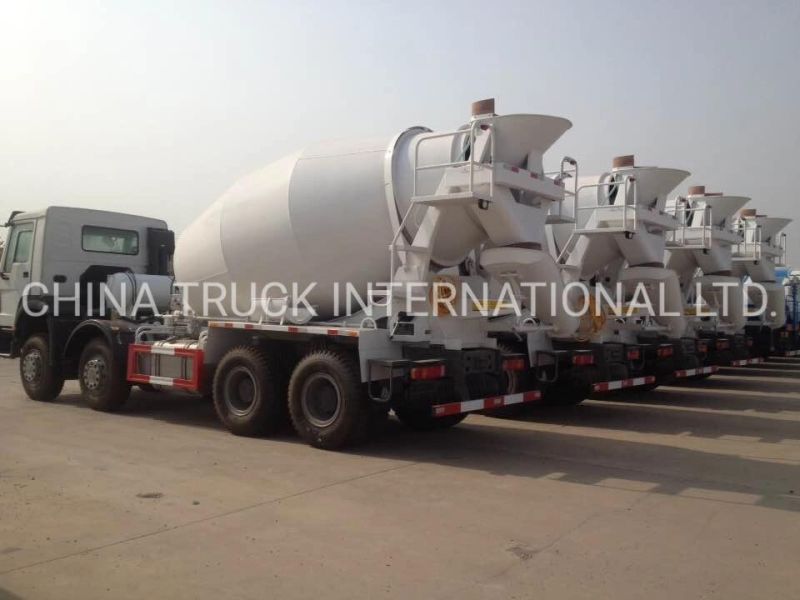 HOWO Chassis 12m3 14m3 Concrete Mixer Truck with 8X4 Driving Mode