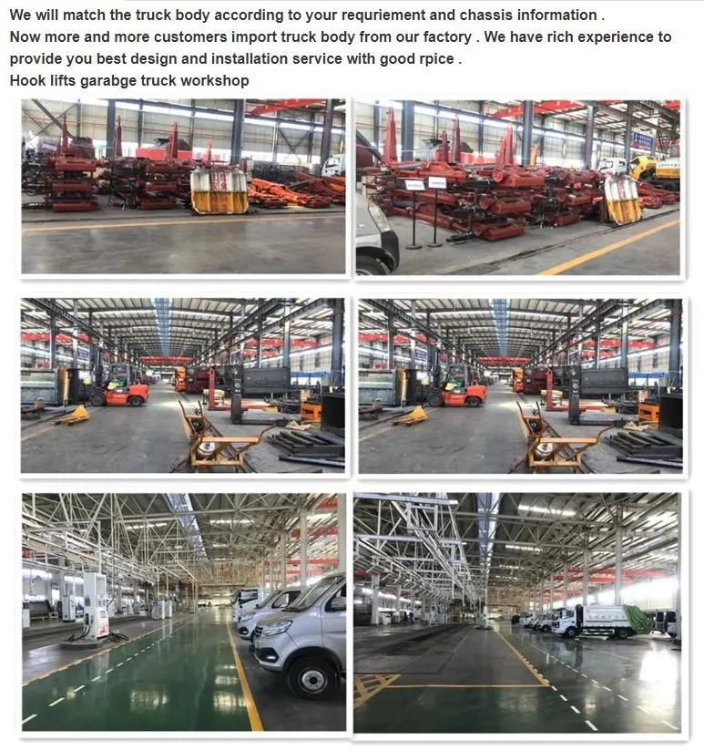Clw Made 8t 10t 12t 14t 16t 20t Customized Hook Lift Bodies / Roll off Containers Truck Parts Hook Lift Hoists for Sale
