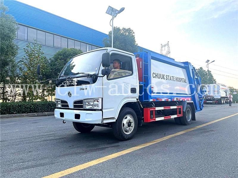 Dongfeng Furuicar 4X2 5000liters 5cbm 5m3 3tons 4tons Garbage Compactor Truck Rear Loading Waste Removal Truck