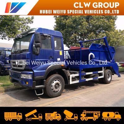 China Supplier 4X2 Sinotruk HOWO 10cbm 8cbm Swing Arm Garbage Truck