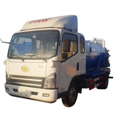 Military quality suction truck/ FAW suction sewage truck