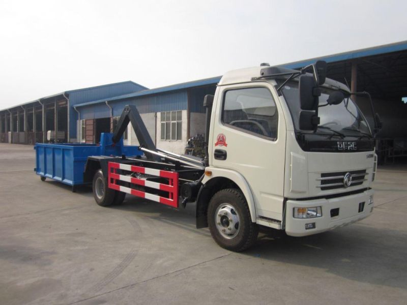 Dongfeng 4*2 Dlk 5tons-8tons Roll off Garbage Truck Self Load Dumpster Garbage Trucks