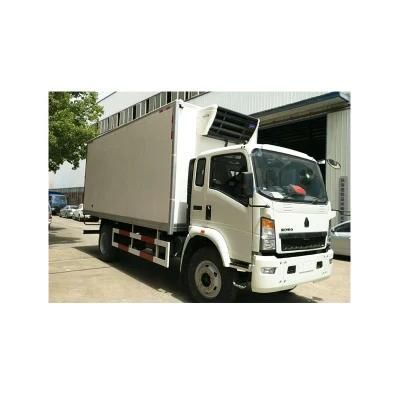 HOWO 4*2 10t Freezer Meat Fish Fruit Refrigerator Truck