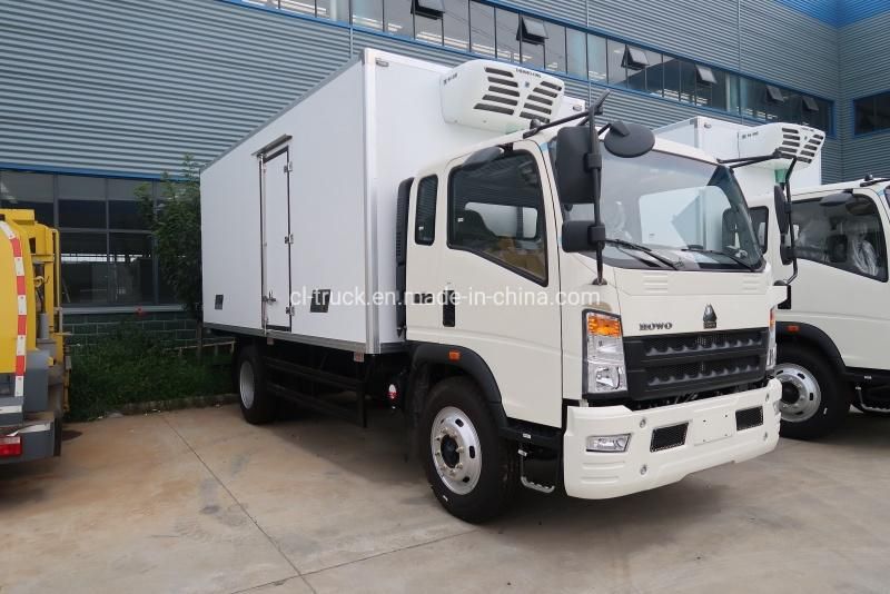 5tons 6tons Right Hand Drive Left Hand Drive Sinotruk HOWO Sea Food Refrigerated Truck