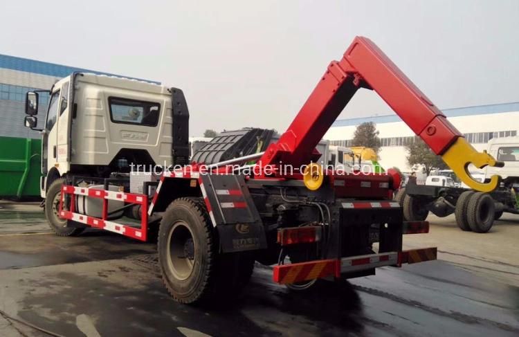 Refuse Waste Managemet 10ton 15ton FAW Hook Lift Garbage Compactor Container Station Truck