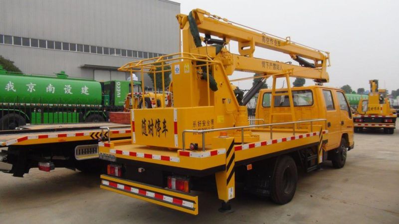 Jmc 16-22m 4X2 Double Cabin Aerial Working Truck Mounted Aerial Work Platform Truck