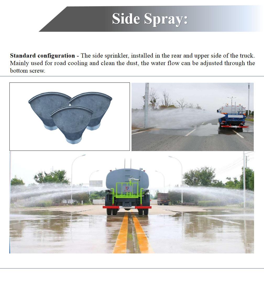 Water Truck Spray Water Trucks with All Kinds of Liquid Suppress Dust and Disinfect