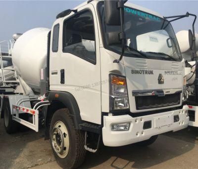 HOWO Light 3m3 4m3 Concrete Mini Mixer Truck Price for Sale