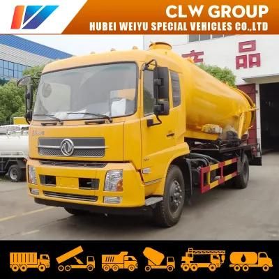 Dongfeng 4*2 10000liter/10cbm/10m3/10ton/10000L City Cleaning Sewage Fecal Vacuum Suction Truck
