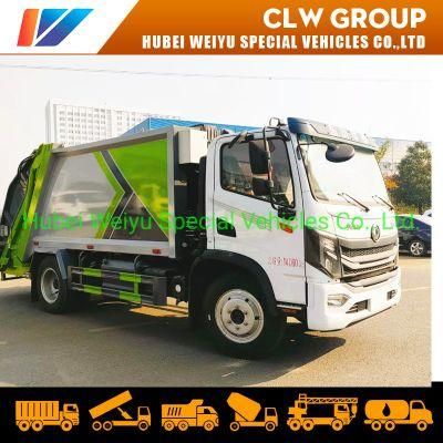 Dongfeng Huashen 4X2 9cbm 9000liters Garbage Compactor Truck Waste Removal Truck for Sanitation Services