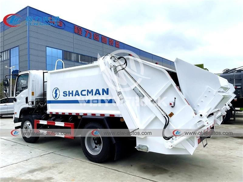 Shacman X9 8000liters 8-10cbm Compactor Garbage Truck Trash Collection Truck Waste Removal Truck for Sanitation Services