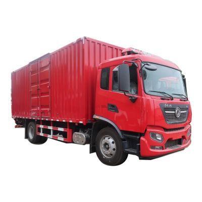 Dongfeng Tianjin 10tons 12tons 15tons Dry Van Truck with Rear Hydraulic Tailgate