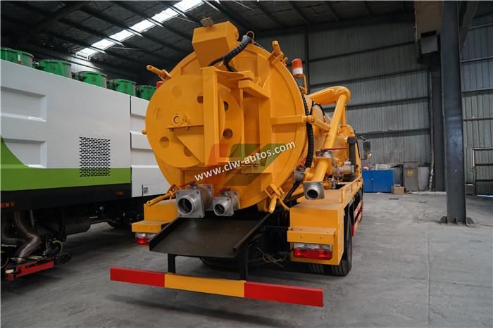 6tons Dongfeng Vacuum Sewage Suction Truck 6000liter Waste Suction Truck