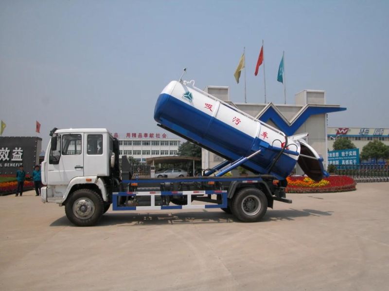 8 Cbm Euro IV Suction Sewage Truck 4X2 Sewage Truck