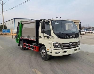 Foton 8cbm 5cbm Compressed Garbage Compactor Truck