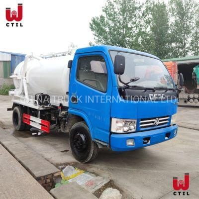 Used 4X2 3000-5000L Vacuum Sewage Suction Truck