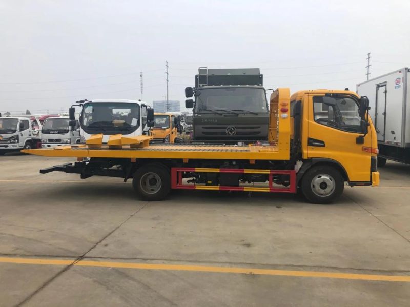 Vehicle Recovery Broken Car Van Saving 5meter Flatbed Hydraulic Lifting JAC Wrecker Towing Truck