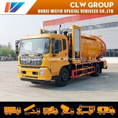 Dongfeng Tianjin 230 HP Clean Sweage Suction Truck Tongjie 250 High Pressure Vacuum Pump Sweage Transport Suction Truck