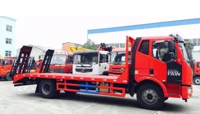FAW 4X2 Small 10tons Flat Bed Truck Low-Bed Tow Truck
